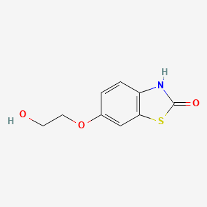 molecular formula C9H9NO3S B12550207 6-(2-Hydroxyethoxy)-1,3-benzothiazol-2(3H)-one CAS No. 143113-56-8