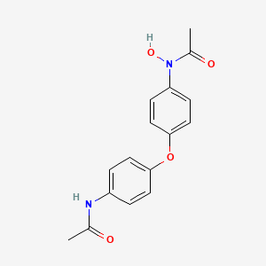 molecular formula C16H16N2O4 B12550221 N-(4-(4-(Acetylamino)phenoxy)phenyl)-N-hydroxyacetamide CAS No. 172374-58-2