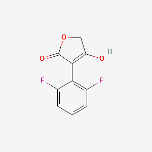 molecular formula C10H6F2O3 B12550311 3-(2,6-Difluorophenyl)-4-hydroxyfuran-2(5H)-one CAS No. 148476-08-8