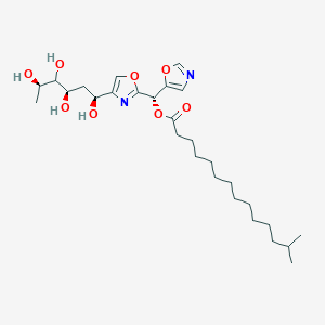 [(S)-1,3-oxazol-5-yl-[4-[(1S,3R,5R)-1,3,4,5-tetrahydroxyhexyl]-1,3-oxazol-2-yl]methyl] 13-methyltetradecanoate