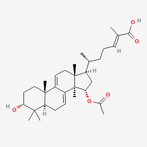 Lanosta-7,9(11),24-trien-26-oic acid, 15-(acetyloxy)-3-hydroxy-, (3alpha,15alpha,24E)-