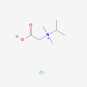 molecular formula C7H16ClNO2 B12550474 N-(Carboxymethyl)-N,N-dimethylpropan-2-aminium chloride CAS No. 143557-97-5