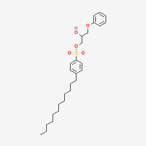 molecular formula C27H40O5S B12550529 2-Hydroxy-3-phenoxypropyl 4-dodecylbenzene-1-sulfonate CAS No. 164397-17-5