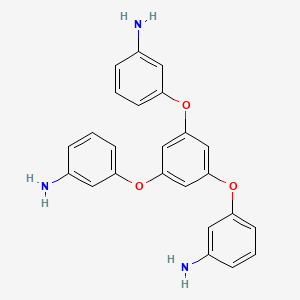 molecular formula C24H21N3O3 B12550540 3,3',3''-[Benzene-1,3,5-triyltris(oxy)]trianiline CAS No. 143966-27-2