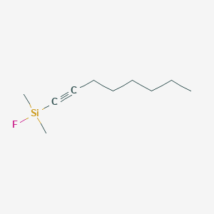 molecular formula C10H19FSi B12550551 Fluoro(dimethyl)(oct-1-yn-1-yl)silane CAS No. 665012-70-4