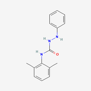 molecular formula C15H17N3O B12550580 Hydrazinecarboxamide, N-(2,6-dimethylphenyl)-2-phenyl- CAS No. 178913-22-9