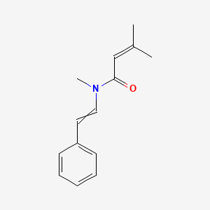 molecular formula C14H17NO B12550588 N,3-dimethyl-N-(2-phenylethenyl)but-2-enamide CAS No. 184101-55-1