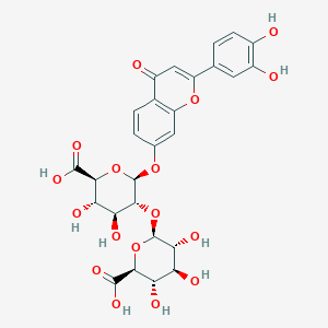luteolin 7-O-[(beta-D-glucosyluronic acid)-(1->2)-(beta-D-glucosiduronic acid)]