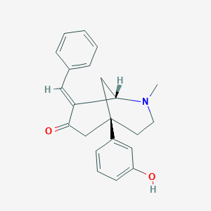 (1S,5R,8E)-8-benzylidene-5-(3-hydroxyphenyl)-2-methyl-2-azabicyclo[3.3.1]nonan-7-one