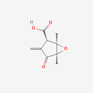 2beta,3beta-Epoxy-2,3-dimethyl-5-methylene-4-oxocyclopentane-1alpha-carboxylic acid