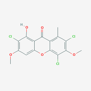 molecular formula C16H11Cl3O5 B1255085 2,5,7-Trichlorolichexanthone 