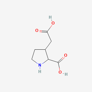 3-(Carboxymethyl)pyrrolidine-2-carboxylic acid