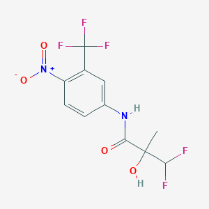 3,3-difluoro-2-hydroxy-2-methyl-N-[4-nitro-3-(trifluoromethyl)phenyl]propanamide