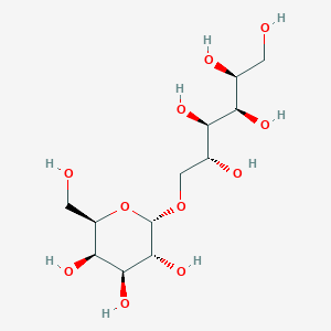 molecular formula C12H24O11 B1255102 (2S,3R,4R,5R)-6-[(2S,3R,4S,5R,6R)-3,4,5-trihydroxy-6-(hydroxymethyl)tetrahydropyran-2-yl]oxyhexane-1,2,3,4,5-pentol 