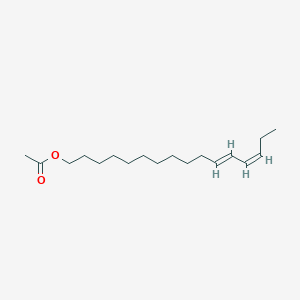 molecular formula C18H32O2 B1255109 11E,13Z-Hexadecadienyl acetate 