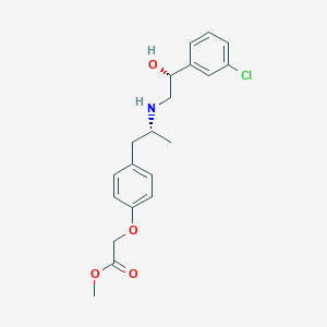 molecular formula C20H24ClNO4 B1255114 (4-{(R)-2-[(R)-2-(3-Chloro-phenyl)-2-hydroxy-ethylamino]-propyl}-phenoxy)-acetic acid methyl ester 