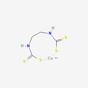 molecular formula C4H6CuN2S4 B1255122 Copper ethylenebis(dithiocarbamate) 