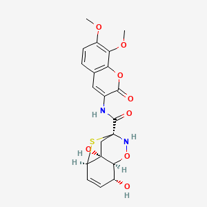 molecular formula C20H20N2O8S B1255125 曲霉菌素 A 