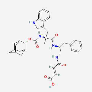 3-{2-[2-(Adamantan-2-yloxycarbonylamino)-3-(1H-indol-3-yl)-2-methyl-propionylamino]-3-phenyl-propylcarbamoyl}-acrylic acid