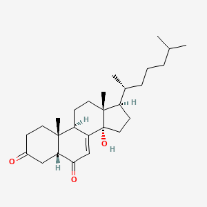 14alpha-Hydroxy-5beta-cholest-7-ene-3,6-dione