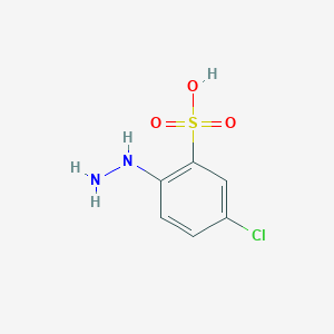 5-Chloro-2-hydrazinylbenzene-1-sulfonic acid