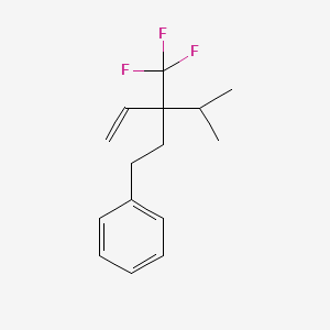 [3-(Propan-2-yl)-3-(trifluoromethyl)pent-4-en-1-yl]benzene