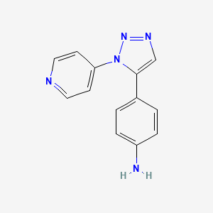 4-(1-(Pyridin-4-yl)-1H-1,2,3-triazol-5-yl)aniline