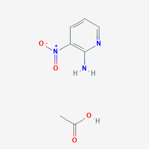 Acetic acid;3-nitropyridin-2-amine