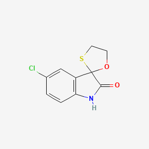 molecular formula C10H8ClNO2S B1255145 5-chlorospiro[indole-3,2'-[1,3]oxathiolan]-2(1H)-one 