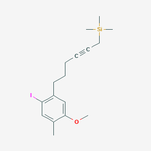 Silane, [6-(2-iodo-5-methoxy-4-methylphenyl)-2-hexynyl]trimethyl-