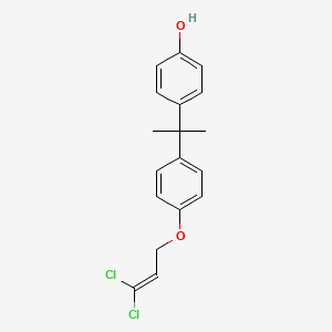 4-(2-{4-[(3,3-Dichloroprop-2-en-1-yl)oxy]phenyl}propan-2-yl)phenol