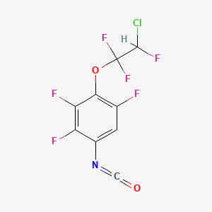 Benzene, 2-(2-chloro-1,1,2-trifluoroethoxy)-1,3,4-trifluoro-5-isocyanato-