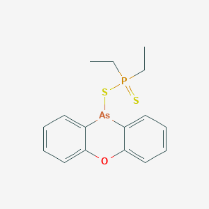 Diethyl[(10H-phenoxarsinin-10-yl)sulfanyl]sulfanylidene-lambda~5~-phosphane