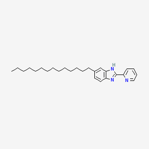 2-(Pyridin-2-yl)-6-tetradecyl-1H-benzimidazole