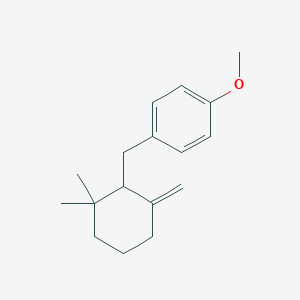 Benzene, 1-[(2,2-dimethyl-6-methylenecyclohexyl)methyl]-4-methoxy-