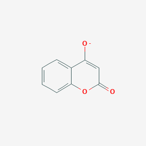 molecular formula C9H5O3- B1255156 4-羟基香豆素(1-) 