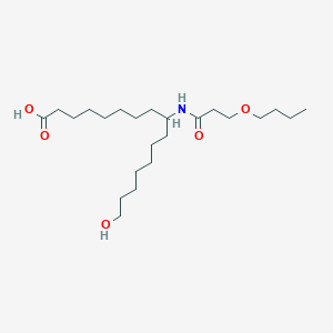 9-(3-Butoxypropanamido)-16-hydroxyhexadecanoic acid