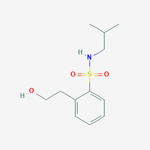 2-(2-Hydroxyethyl)-N-(2-methylpropyl)benzene-1-sulfonamide