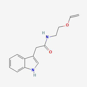 N-[2-(Ethenyloxy)ethyl]-2-(1H-indol-3-yl)acetamide