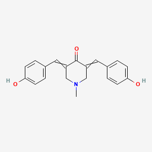 4-Piperidinone, 3,5-bis[(4-hydroxyphenyl)methylene]-1-methyl-