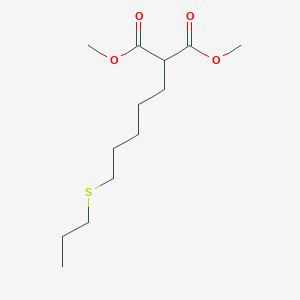 Dimethyl [5-(propylsulfanyl)pentyl]propanedioate