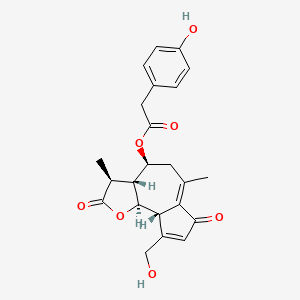 molecular formula C23H24O7 B1255170 11beta,13-Dihydrolactucopicrin CAS No. 125519-47-3