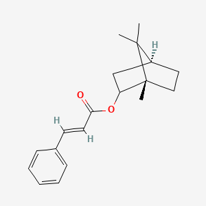 molecular formula C19H24O2 B1255176 [(1S,4S)-1,7,7-trimethyl-2-bicyclo[2.2.1]heptanyl] (E)-3-phenylprop-2-enoate 