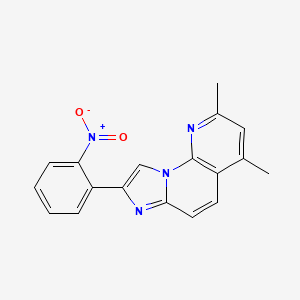 2,4-Dimethyl-8-(2-nitrophenyl)imidazo[1,2-a][1,8]naphthyridine