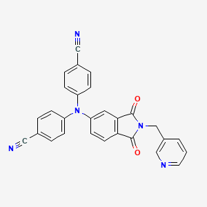 5-(N,N-Bis(4-cyanophenyl)amino)-2-(3-pyridylmethyl)-1H-isoindole-1,3(2H)-dione