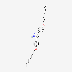 1H-Pyrazole, 3,5-bis[4-(octyloxy)phenyl]-