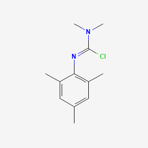 N,N-dimethyl-N'-(2,4,6-trimethylphenyl)carbamimidoyl chloride