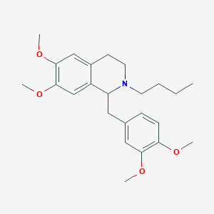 2-Butyl-1-[(3,4-dimethoxyphenyl)methyl]-6,7-dimethoxy-1,2,3,4-tetrahydroisoquinoline