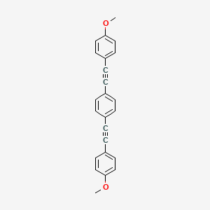 molecular formula C24H18O2 B1255183 1,4-Bis(4-methoxyphenylethynyl)benzene 