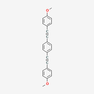 molecular formula C24H18O2 B1255183 1,4-bis[2-(4-methoxyphenyl)ethynyl]benzene 